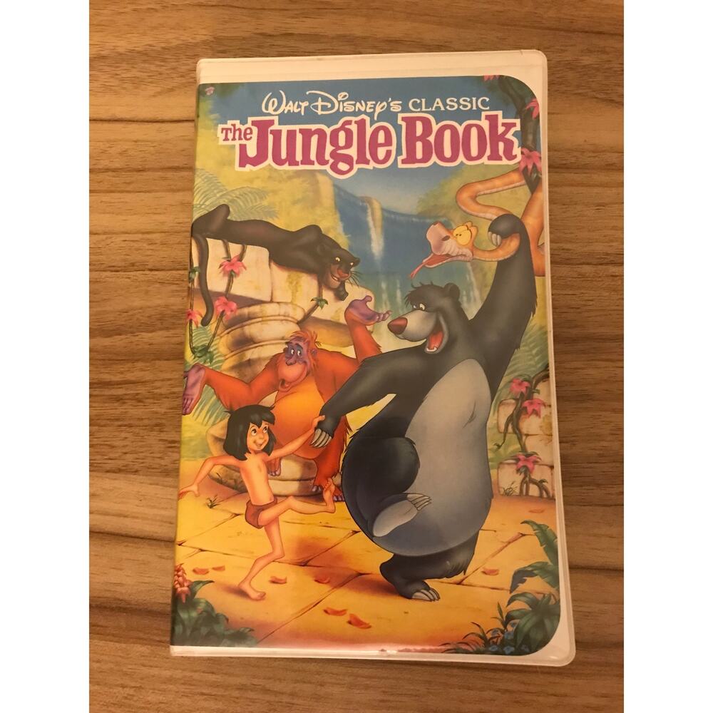 Walt Disney The Jungle Book VHS Tape Cassette Black Diamond Classic 1992